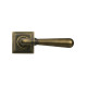 Burnished Brass Newbury Lever on Rose Set (Square) - Unsprung