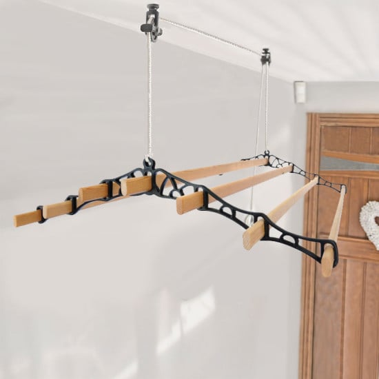 7 Lath Victorian Kitchen Maid® Pulley Clothes Airer