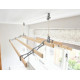 Six Lath Victorian Kitchen Maid® Pulley Clothes Airer