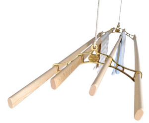 4 Lath Brass Victorian Pulley Clothes Airer