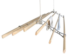 6 Lath Chrome Victorian Pulley Clothes Airer