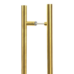 Aged Brass (316) Offset T Bar Handle B2B 32mm