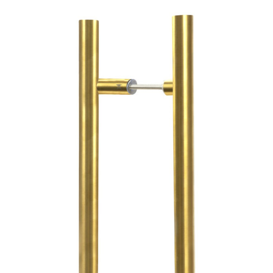 Aged Brass (316) Offset T Bar Handle B2B 32mm