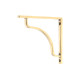 Aged Brass Abingdon Shelf Bracket