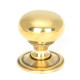 Aged Brass Mushroom Cabinet Knob