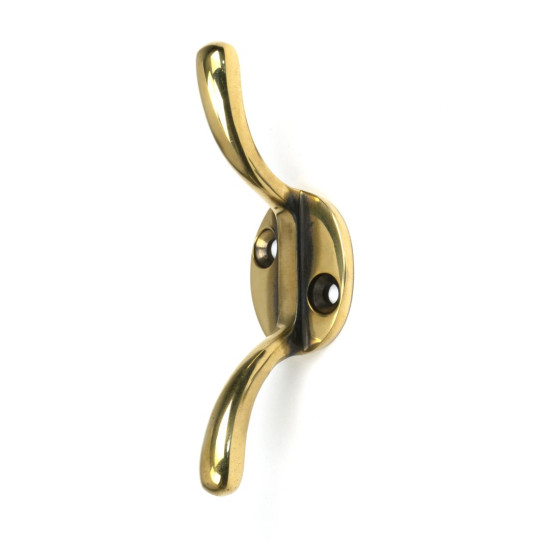 Aged Brass Newbury Cleat Hook
