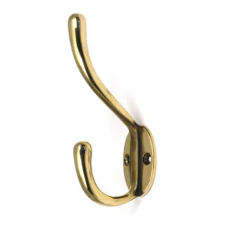Aged Brass Newbury Hat & Coat Hook