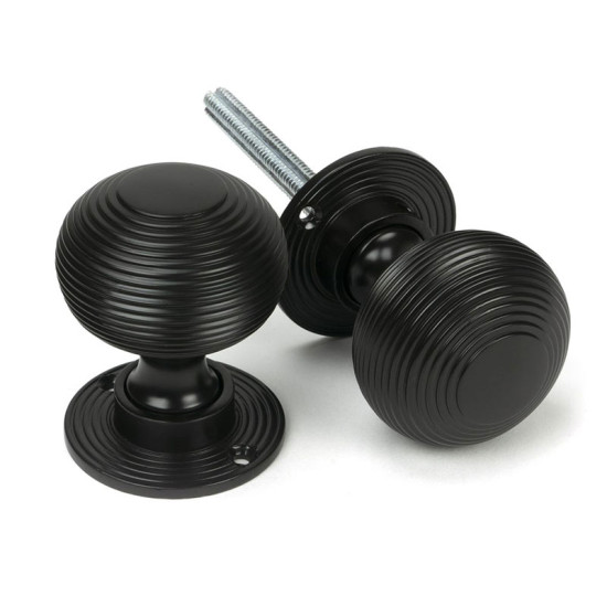 Aged Bronze Beehive Door Knobs