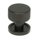 Aged Bronze Brompton Cabinet Knob on Round Rose