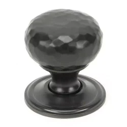 Aged Bronze Hammered Mushroom Cabinet Knob
