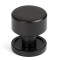 Aged Bronze Kelso Cabinet Knob on Round Rose