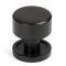 Aged Bronze Kelso Cabinet Knob on Round Rose
