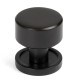 Aged Bronze Kelso Cabinet Knob on Round Rose