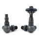Amberley Thermostatic Radiator Valves - Pewter Corner TRV
