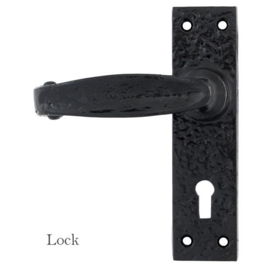 Antique Black Lever Door Handle