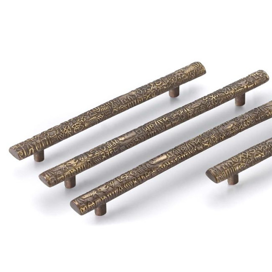 Antique Brass Aztec Pull Handle