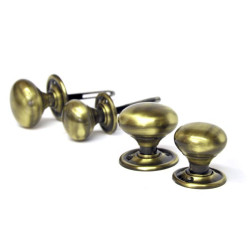 Antique Brass Country Door Knobs