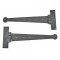 Penny End Hinges - Beeswax Finish