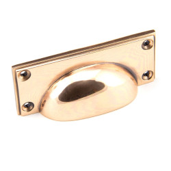 Art Deco Drawer Pull - Polished Bronze