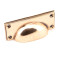 Art Deco Drawer Pull - Polished Bronze