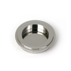 Art Deco Round Pull - Polished Marine Stainless Steel