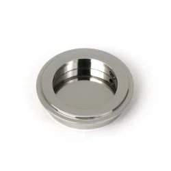 Art Deco Round Pull - Polished Marine Stainless Steel