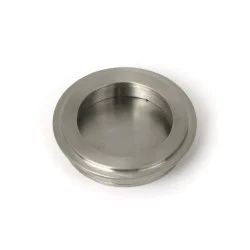 Art Deco Round Pull - Satin Marine Stainless Steel