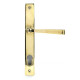 Avon Slimline Sprung Lever Lock Set - Polished Brass