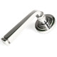 Avon Sprung Lever Door Handle on Art Deco Rose Set - Polished Marine Stainless Steel
