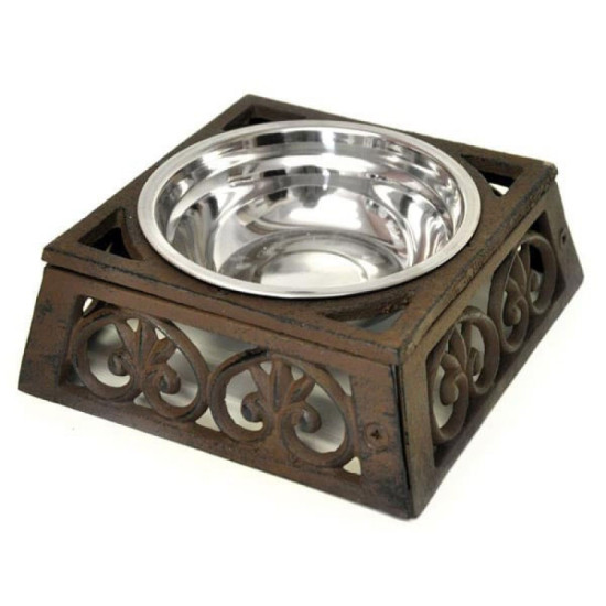 Cast Iron Cat Bowl