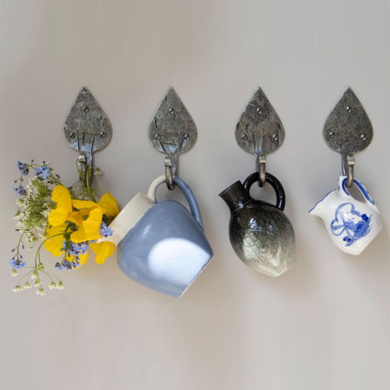 Blacksmith Pewter Patina Gothic Hat and Coat Hook