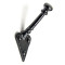 The Stick Coat Hook - Black Finish