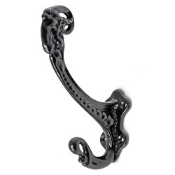 Rams Head Hat and Coat Hook - Black Finish