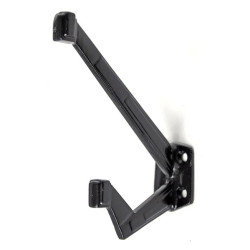 Art Nouveau Coat Hook - Black Finish