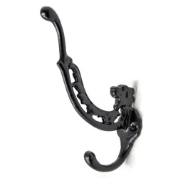 Lion Coat Hook - Black Finish