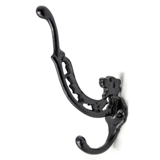 Lion Coat Hook - Black Finish