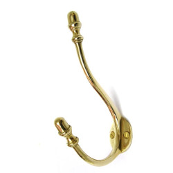 Brass Acorn Hat and Coat Hook
