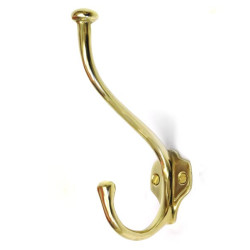 Brass Kenrick Hat and Coat Hook