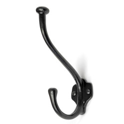 Kenrick Hat and Coat Hook - Black Finish