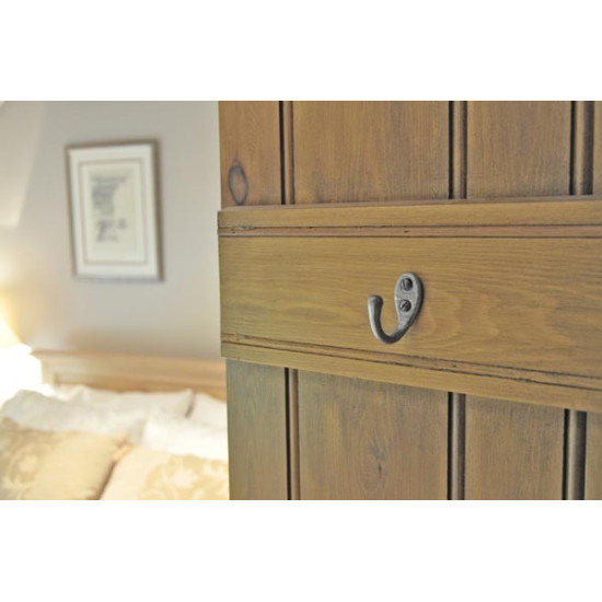 Kirkpatick 1173 Single Loop Coat Hook - Pewter Finish