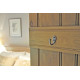 Kirkpatick 1173 Single Loop Coat Hook - Pewter Finish