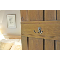 Kirkpatrick  1174 Double Loop Coat Hook - Pewter Finish