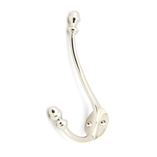 Hat and Coat Hook - Polished Nickel