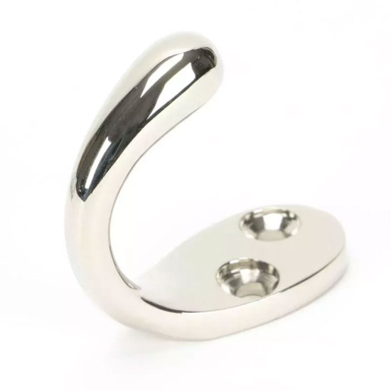 Celtic Single Coat Hook - Polished Nickel Finish