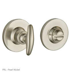 Bathroom Curved Turn and Release Plain Covered Rose