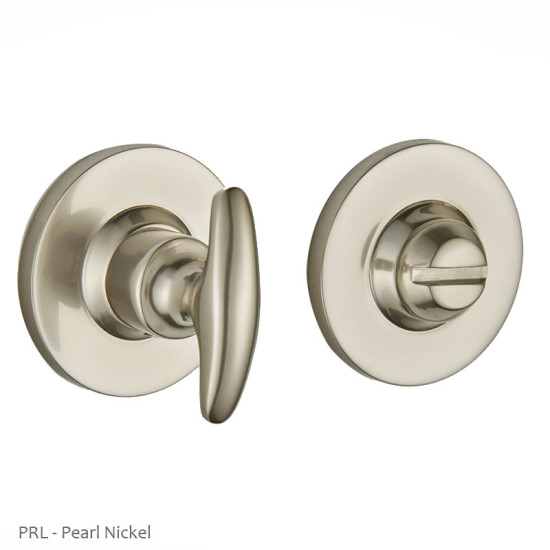 Bathroom Curved Turn and Release Plain Covered Rose