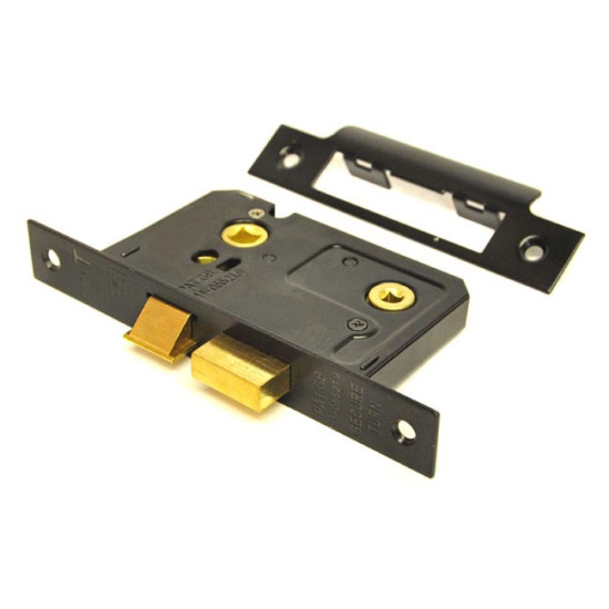 Bathroom Mortice Lock- Black Finish