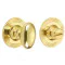 Bathroom Oval Knob Turn and Release Reeded Covered Rose