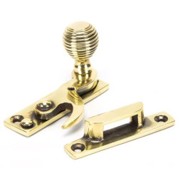 Beehive Sash Hook Fastener - Aged Brass