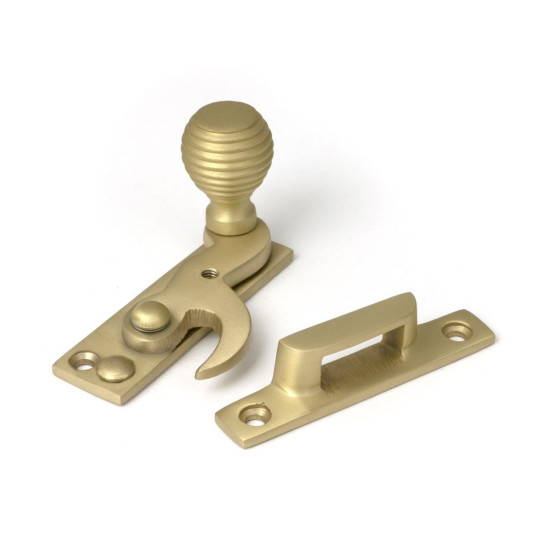 Beehive Sash Hook Fastener Satin Brass